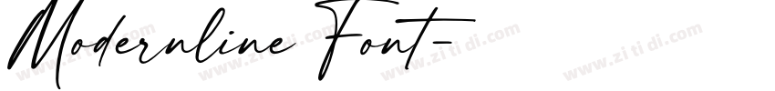 Modernline Font字体转换